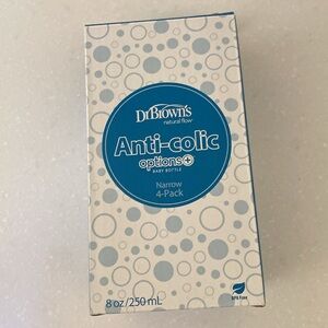 NEW Dr Browns Anti Colic Bottle 8 oz 4 Pack Options+ Babu Narrow Natural Flow